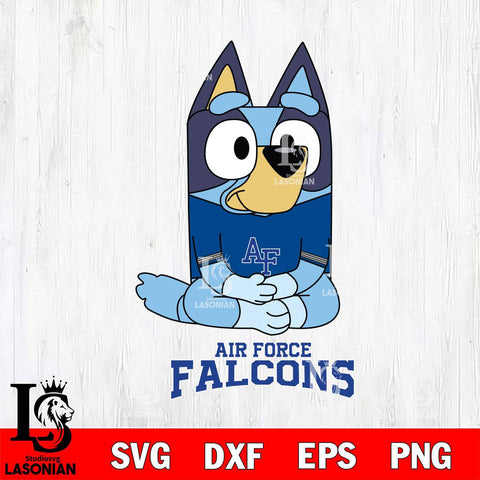 Air Force Falcons Bluey Styles Football Svg Eps Dxf Png File,NCAA Svg Files,Bluey svg ,Digital Download ,Instant Download, Cricut File