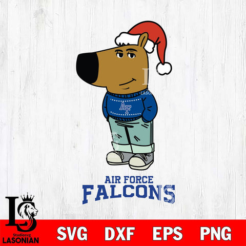 Air Force Falcons Chill Guy Christmas Svg Eps Dxf Png File,NCAA Svg Files,Chill Guy svg ,Digital Download ,Instant Download, Cricut File