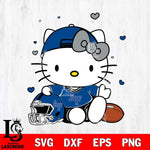 Air Force Falcons Cute Hello Kitty Football Svg Eps Dxf Png File, NCAA svg, Digital Download, Instant Download