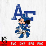 Air Force Falcons Glamorous Minnie Svg Eps Dxf Png File, Digital Download, Instant Download