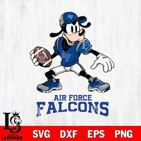 Air Force Falcons Goofy Disney, Svg Eps Dxf Png File, Digital Download