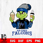 Air Force Falcons Grinch 2 coffee Svg Eps Dxf Png File, Digital Download, Instant Download