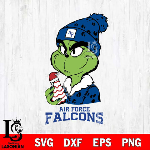 Air Force Falcons Grinch Tree Cake Svg Eps Dxf Png File, Digital Download, Instant Download