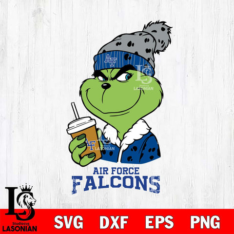 Air Force Falcons Grinch hat Svg Eps Dxf Png File, Digital Download, Instant Download