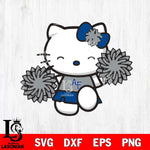 Air Force Falcons Hello Kitty Cheerleader Svg Eps Dxf Png File, Digital Download, Instant Download