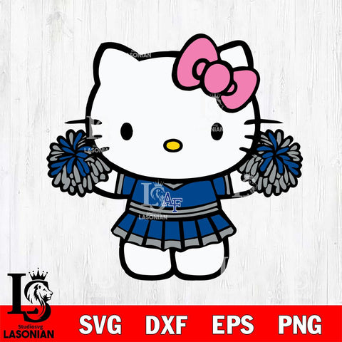 Air Force Falcons Hello Kitty Cheerleader 9 Svg Eps Dxf Png File, Digital Download, Instant Download