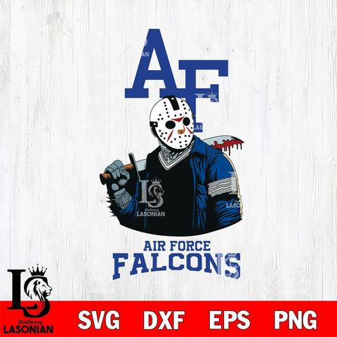 Air Force Falcons Jason Voorhees 10 Svg Eps Dxf Png File, Digital Download