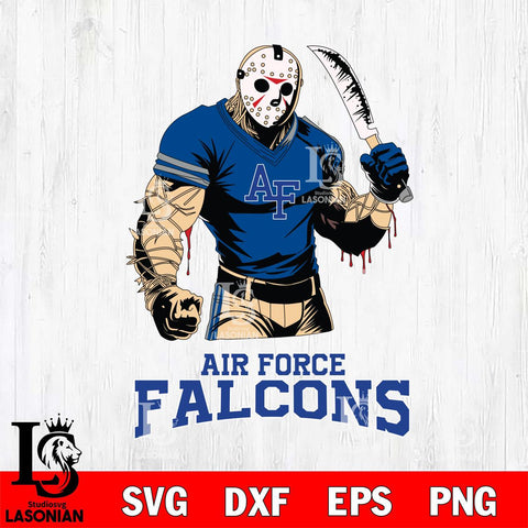 Air Force Falcons Jason Voorhees Svg Eps Dxf Png File, Digital Download