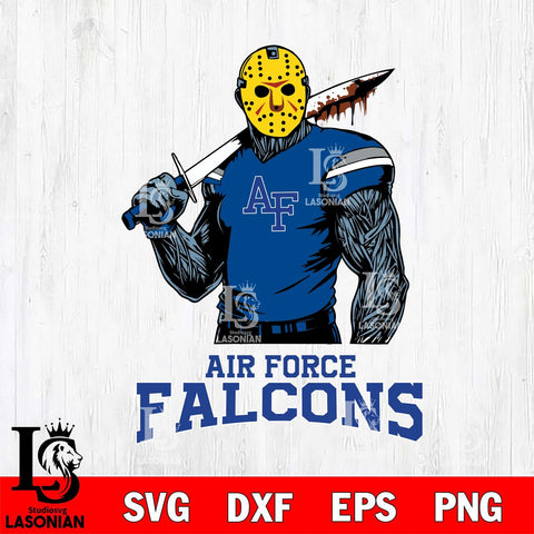 Air Force Falcons Jason Voorhees 7 Svg Eps Dxf Png File, Digital Download