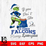 Air Force Falcons Merry kissmyass grinch Svg Eps Dxf Png File,NCAA Svg Files,Digital Download,Sublimation,Instant Download