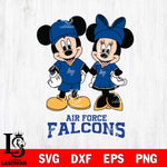 Air Force Falcons Mickey Minnie Rugby Svg Eps Dxf Png File, NCAA svg , File Cut , Digital Download , Instant Download, Cut Svg Files