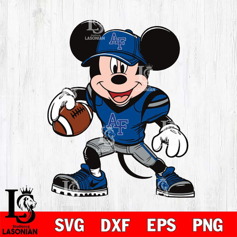 Air Force Falcons Mickey Mouse Svg Eps Dxf Png File, NCAA svg, Digital Download, Instant Download