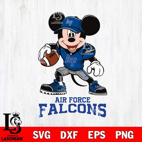 Air Force Falcons Mikey Mouse Disney, Svg Eps Dxf Png File, Digital Download