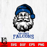 Air Force Falcons Santa Claus Christmas Svg dxf eps png pdf file,NCAA svg,Digital Download,Cricut file