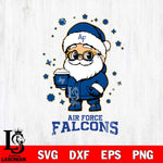 Air Force Falcons Santa Claus Coffe Svg dxf eps png pdf file,NCAA svg,Digital Download,Cricut file