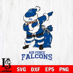 Air Force Falcons Santa Claus Ugly Svg dxf eps png pdf file,NCAA svg,Digital Download,Cricut file