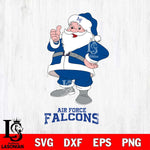 Air Force Falcons Santa claus Svg dxf eps png pdf file,NCAA svg,Digital Download,Cricut file