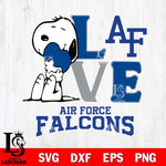 Air Force Falcons Snoopy Sport 10 Svg Eps Dxf Png File, Digital Download