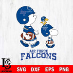 Air Force Falcons Snoopy Sport Svg Eps Dxf Png File, Digital Download