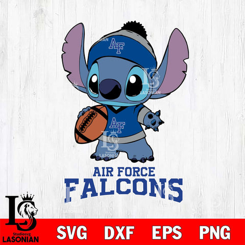 Air Force Falcons Stitch Disney, Svg Eps Dxf Png File, Digital Download