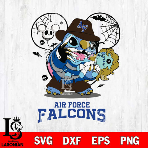 Air Force Falcons Stitch Freddy Krueger Halloween Svg Eps Dxf Png File, Digital Download, Instant Download