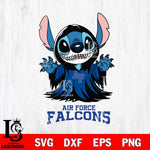 Air Force Falcons Stitch Ghost Svg Eps Dxf Png File, NCAA svg, Digital Download, Instant Download