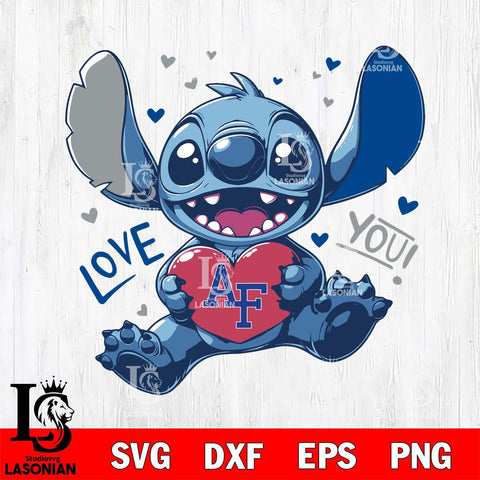 Air Force Falcons Stitch Love Svg Eps Dxf Png File, NCAA svg, Digital Download, Instant Download