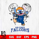 Air Force Falcons Stitch Michael Halloween Svg Eps Dxf Png File, Digital Download, Instant Download