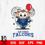 Air Force Falcons Stitch Pennywise Halloween Svg Eps Dxf Png File, Digital Download, Instant Download