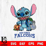 Air Force Falcons Stitch Zombie Svg Eps Dxf Png File, NCAA svg, Digital Download, Instant Download