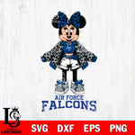 Air Force Falcons Style Minnie Disney Svg Eps Dxf Png File, Digital Download, Instant Download