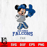 Air Force Falcons #1 Fan Minnie Mouse Svg Eps Dxf Png File, Digital Download, Instant Download