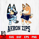 Akron Zips Bluey Chilli Sport Svg Eps Dxf Png File, Digital Download, Instant Download