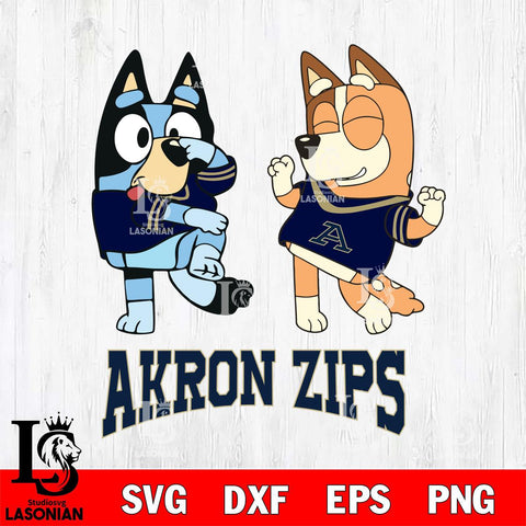 Akron Zips Bluey Chilli Sport Svg Eps Dxf Png File, Digital Download, Instant Download