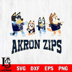 Akron Zips Bluey Dance Mode Squats Svg Eps Dxf Png File, Digital Download, Instant Download