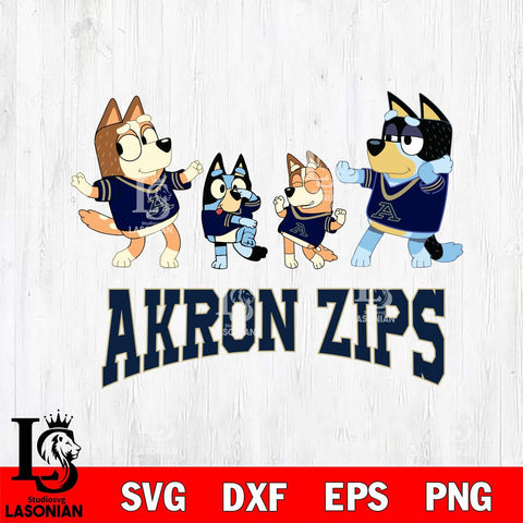 Akron Zips Bluey Dance Squats Svg Eps Dxf Png File, Digital Download, Instant Download