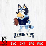 Akron Zips Bluey Football Sport Svg Eps Dxf Png File, Digital Download ,Instant Download, Cricut File