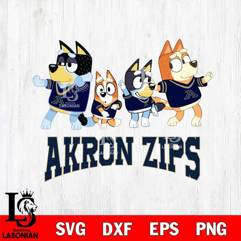 Akron Zips Bluey Mode Dance Squats Svg Eps Dxf Png File, Digital Download, Instant Download