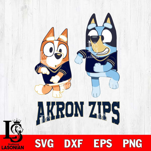 Akron Zips Bluey with Chilli Dance Svg Eps Dxf Png File, Digital Download, Instant Download