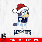 Akron Zips Christmas Bluey Hat Cut Files,Bluey Cricut,Christmas Svg , Bluey svg , Digital Download, dxf eps png pdf file