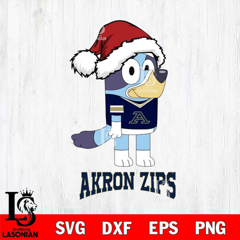 Akron Zips Christmas Bluey Hat Cut Files,Bluey Cricut,Christmas Svg , Bluey svg , Digital Download, dxf eps png pdf file