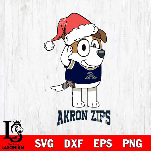 Akron Zips Christmas Bluey Jack Sport Cut Files,Bluey Cricut,Christmas Svg , Bluey svg , Digital Download, dxf eps png pdf file