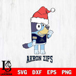 Akron Zips Christmas Bluey Say Hi Cut Files,Bluey Cricut,Christmas Svg , Bluey svg , Digital Download, dxf eps png pdf file