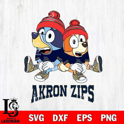 Akron Zips Christmas Bluey & Bingo Sit Cut Files,Bluey Cricut,Christmas Svg , Bluey svg , Digital Download, dxf eps png pdf file