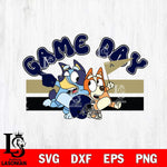 Akron Zips Game Day Bluey Svg Eps Dxf Png File, Digital Download, Instant Download