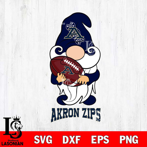 Akron Zips Gnomes Christmas football Svg Eps Dxf Png File, Digital Download, Instant Download