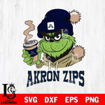 Akron Zips Grinch Cofffe Hoodie Cut Files Cricut, Svg Dxf Eps Png file, Digital download , Silhouette