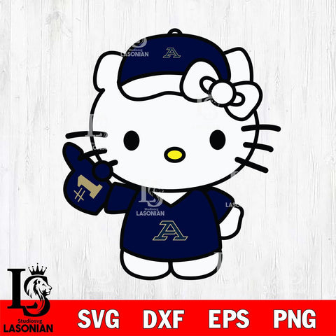 Akron Zips Hello Kitty sport 5 Svg Eps Dxf Png File, NCAA svg, Digital Download, Instant Download