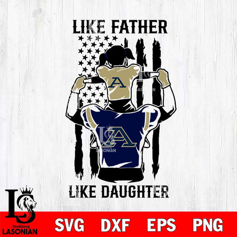 Akron Zips Like Father Like Daughter Svg Eps Dxf Png File, Digital Download, Instant Download