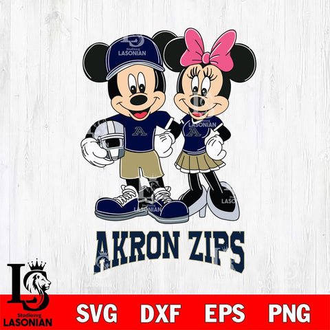 Akron Zips Mickey Minnie Mouse Helmet Svg Eps Dxf Png File, NCAA svg , File Cut , Digital Download , Instant Download, Cut Svg Files